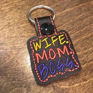 Wife.Mom.Boss key fob